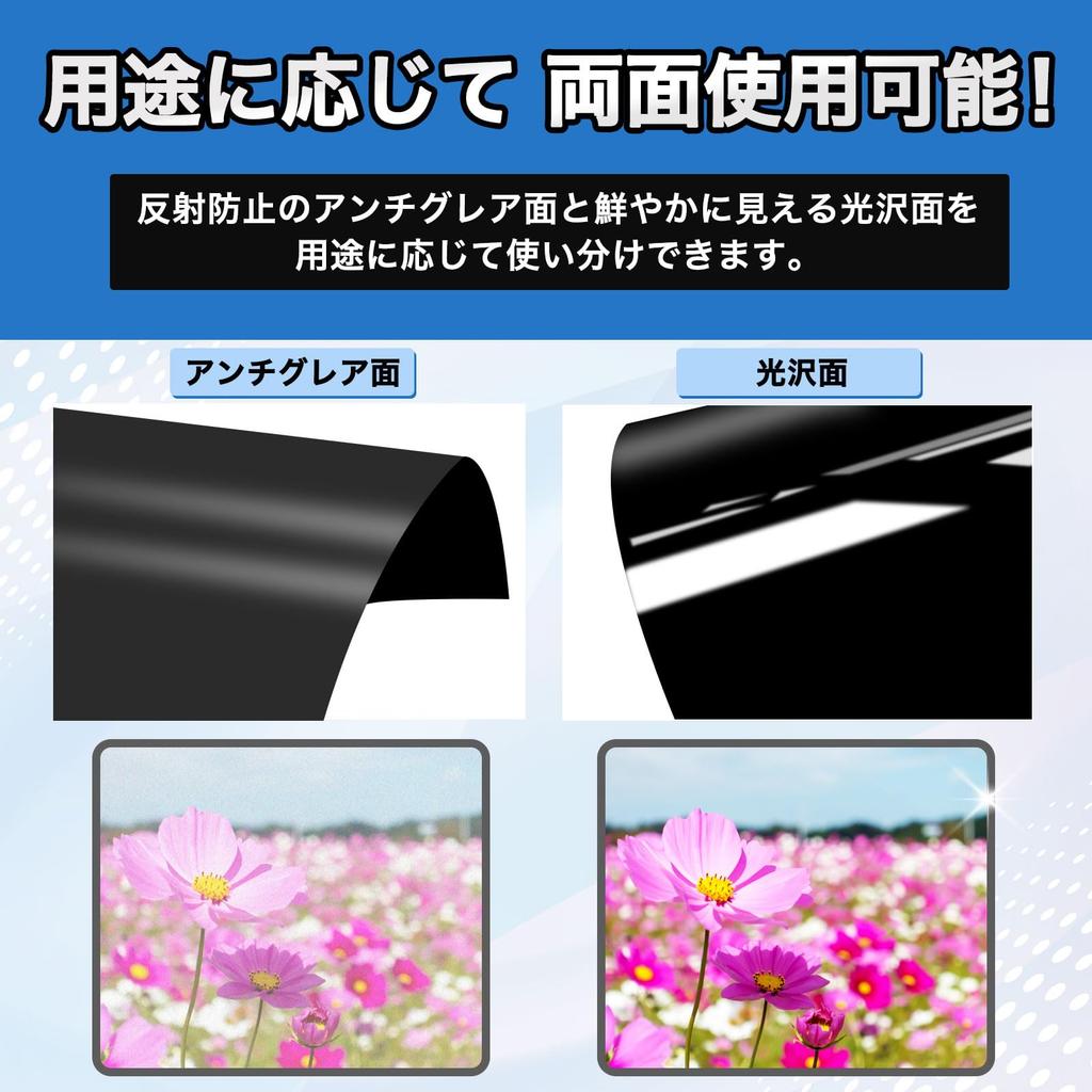 Leipsden Privacy Filter for MINISFORUM MDSA156 Portable Dual Monitor Blue Light Cut Use Seal (Sub-Display) Double-sided "Tab/Adhesive Type"