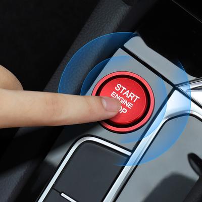 Kroužek tlačítka Start Stop motoru Kryt zapalování Ozdoba pro VW Arteon CC Passat B8 Golf 7 Magotan Jetta T-Roc, Interiérový doplněk