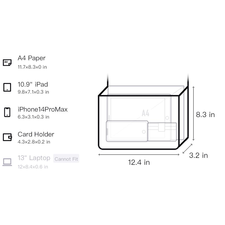 New Anta Polyester Crossbody Bag Shoulder Bag Regular Unisex Black 492340103