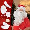 Santa Beard And Eyebrows Christmas Party Cosplay Costume Supplies Christmas Role Play Accessories For Men Women Youth Family Son