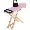 Dollhouse Furniture 1:12 Scale Miniatures Accessories Ironing Board Set Wooden Furniture Model Miniature Room Artificial House Decor Life Scene
