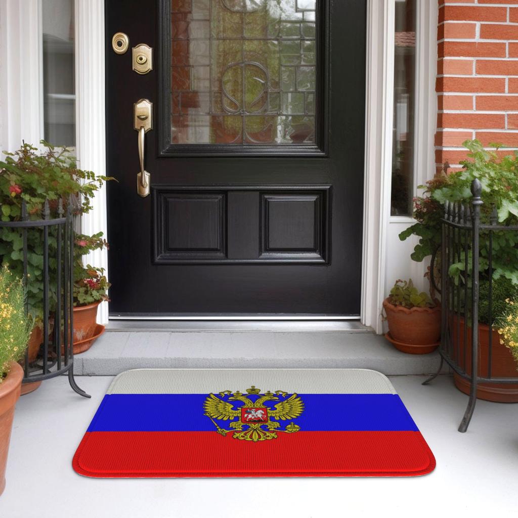 Custom Russian flag Doormat Non-Slip Entrance Kitchen Bath Door Floor Mats  Garden Rug Carpet Footpad