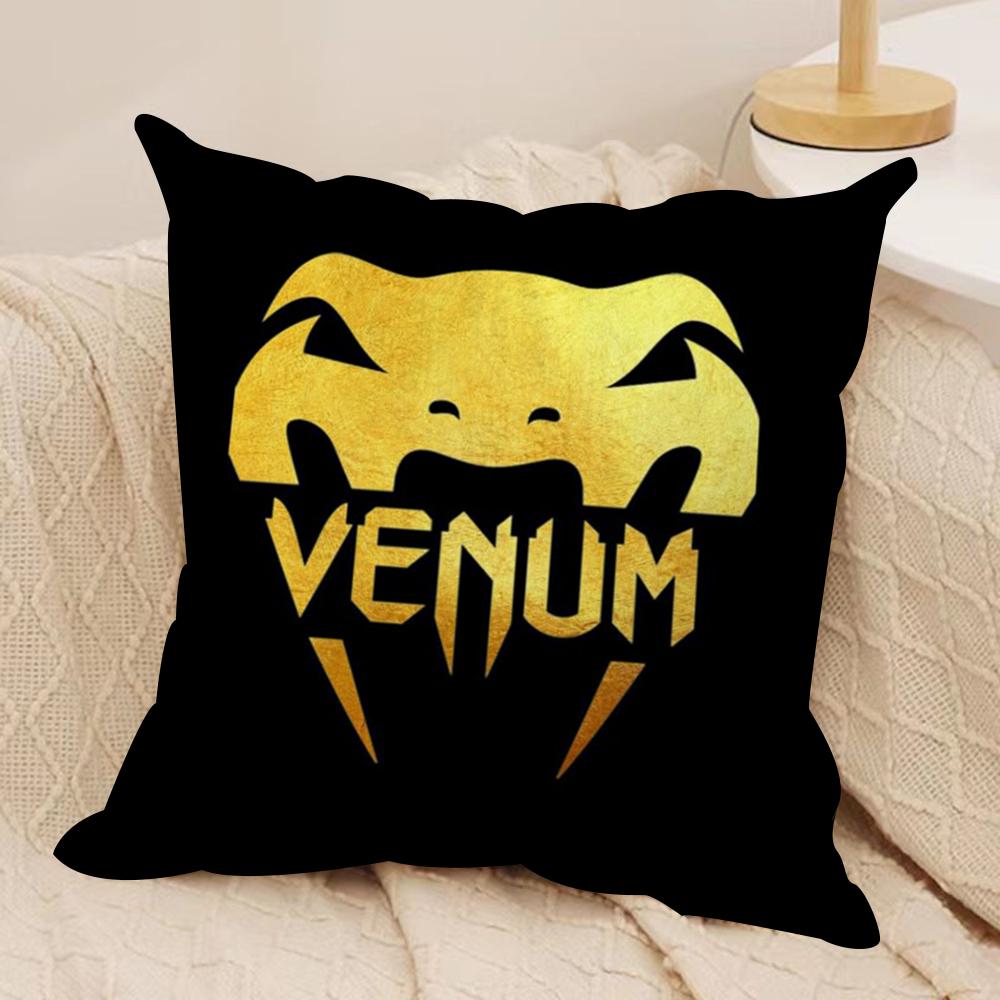 Cool V-Venum Cushion Cover Silky Short Plush Sofa Pillow Cover Hidden Zipper Soft Dustproof Case for Home Decor