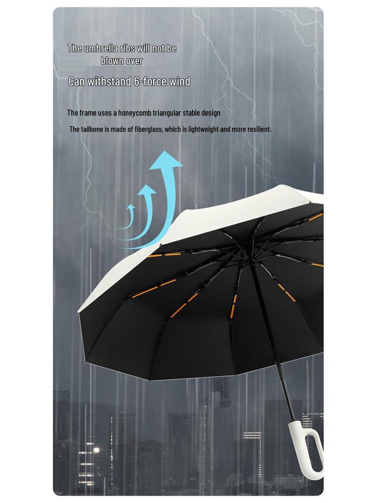 23" Double Rib Dual-Use Automatic Umbrella: Sun & Rain Protection for Two