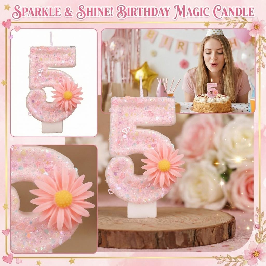Fashion Cartoon Creative Birthday Candles Party Digital Candles