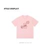 Cartoon Doodle Print Short Sleeve Cotton T-Shirt - Fun & Loose Summer Couple Wear