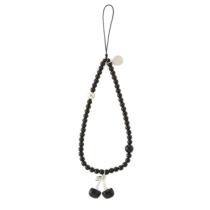 Practical Cherry Pendant Beaded Phone Charm, Fashionable Elegant Designs for Stylish Outfits Trendy Women Ladies