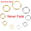 100 Stück PVD Edelstahl Offene Biegeringe Los 3 4 5 6 7 8 10 mm Sprengringe Verbinder Für Armband Halskette DIY Schmuckherstellung