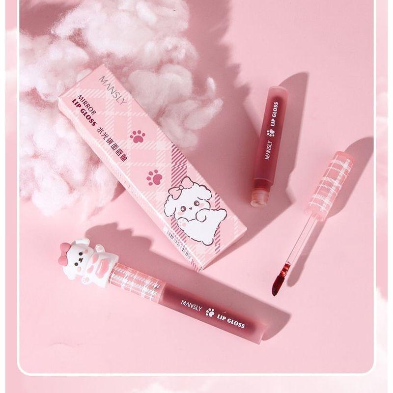 MANSLY - Puppy Series Watery Mirror Lip Gloss - 3 Colors