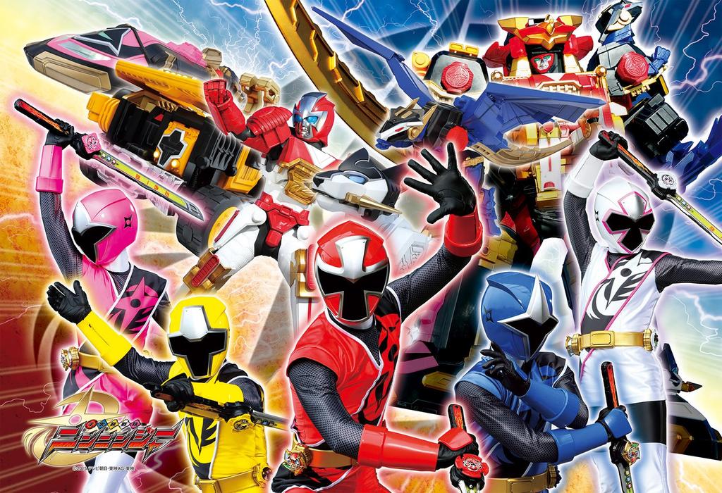 jigsaw puzzle Shuriken Sentai Ninninger large pieces 108-piece (26x38cm)