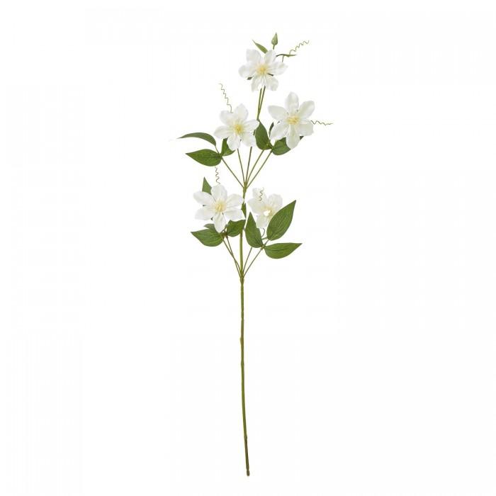 Hill Interiors Pearl Clematis Artificial Flower Spray