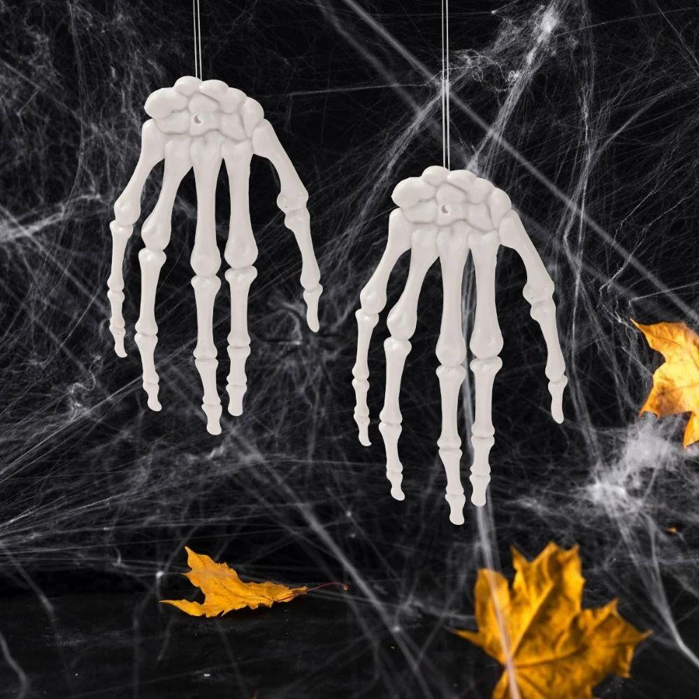 LED Glowing Skeleton Hand Handmade Halloween Decorative Lights  Indoor Outdoor