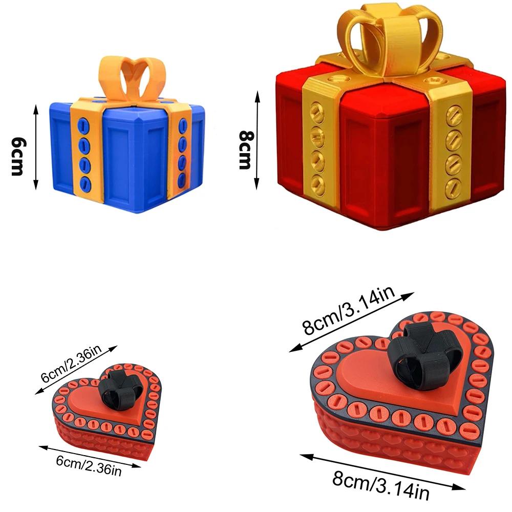 3d Printed Gift Box Creative Annoying Gift Box With Screws Funny Prank Screw Box Colorful Exquisite Sundries Storage Container