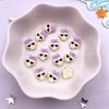 30pcs Resin Mini Colorful Painted Cartoon Ghosts Bat Pumpkin Spider Bat Candle Figurines Flat Back Nail Art DIY Scrapbook M437 H