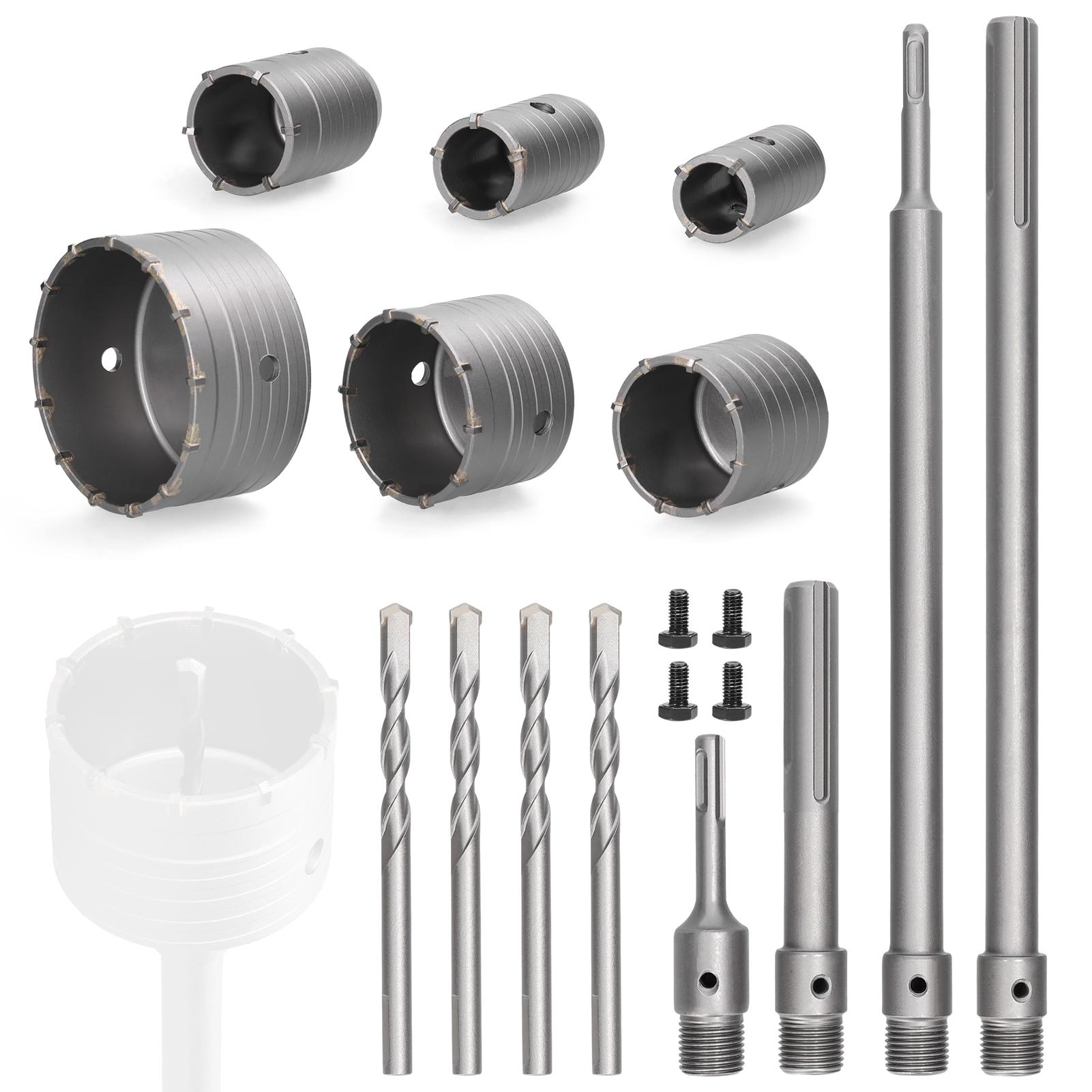 

16 шт. Электрический молоток сверла для отверстий в стенах карбидные сверла для отверстий в кирпичной стене воздушные сверла серебряный