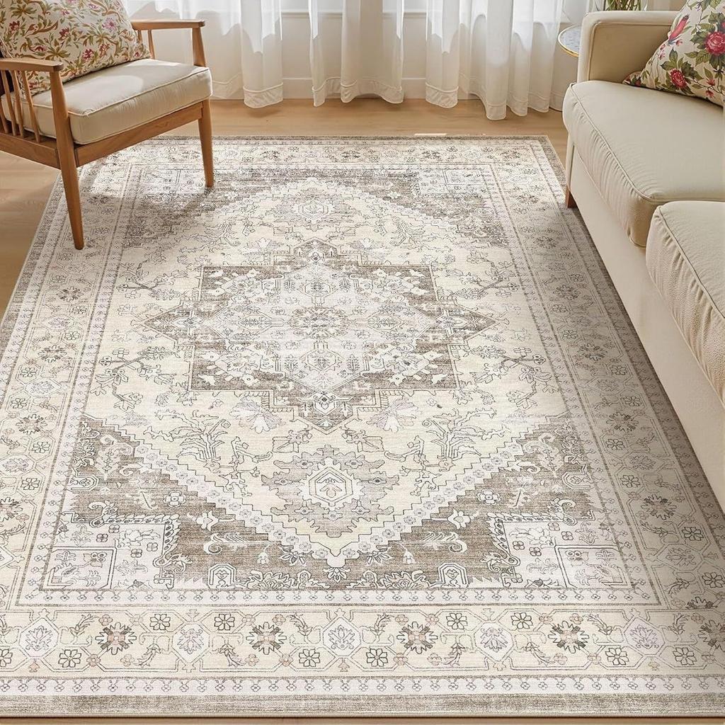 Vintage Persian Decorative Carpet for Home Living Room Sofa Carpet Washable