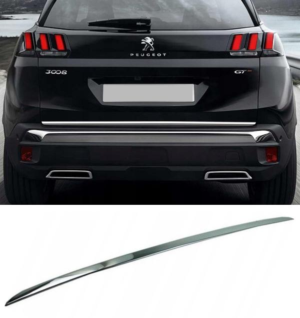 Peugeot 3008 Suv 16- Chromová Lišta Na Víko Tuning