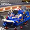 Plastic Childrens Race Car Track Set With Doublesided For Kids Playroom Fun