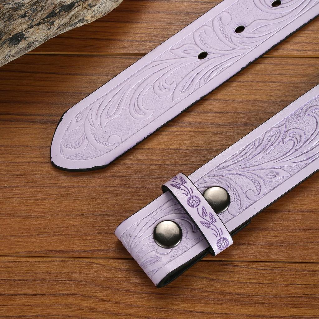 Cinto de Uso Personalizado Estilo Denim Ocidental Design Retrô Estilo Neutro Masculino E Feminino Cinto Em Relevo