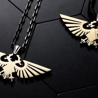 Star Casting Warhammer 40K Surrounding Empire Eagle Necklace Men Pendant Jewelry Gift