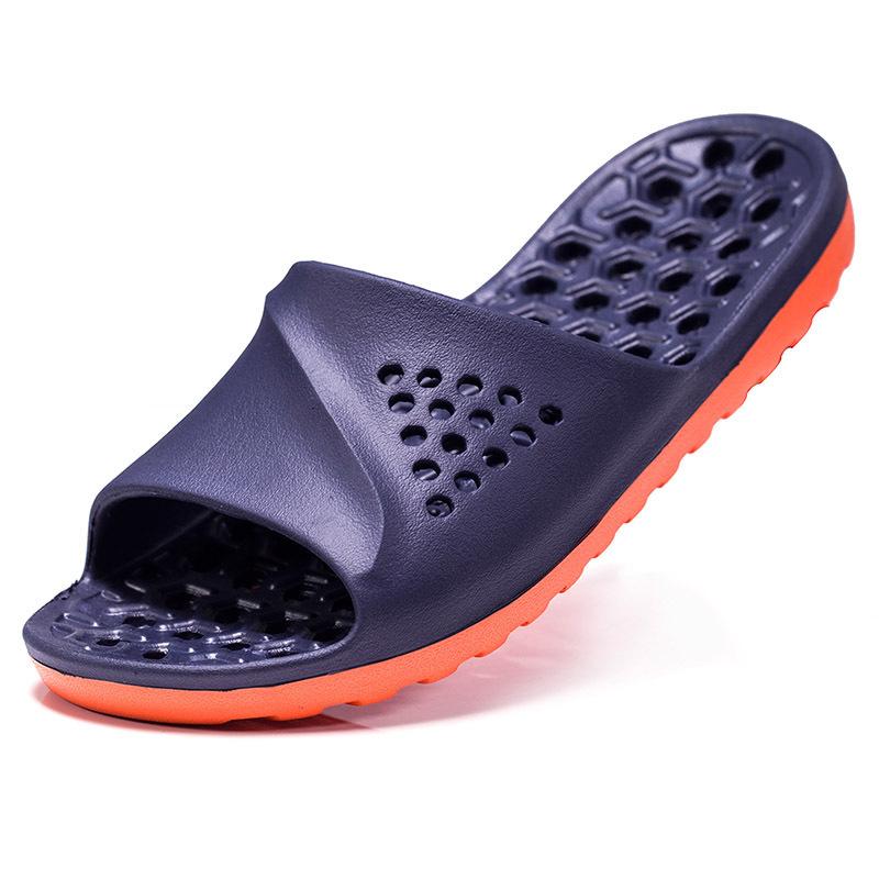 Bathroom Slippers Summer Indoor Non-slip Slippers Hollow Home 48 Large Size 49 Leaky Slippers for Men