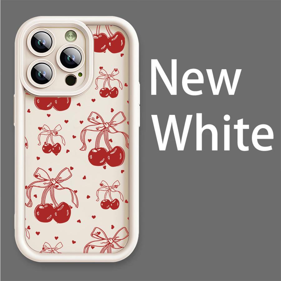 Cherry Flower Phone Case for Apple iPhone 16 11 13 15 12 14 Pro Max 13 12 14 Plus 16 11 15 Pro Silicone Soft Cover