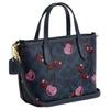 Coach Město 15 Uzavírání na zip Logo Plátěná taška Tote Nákupní Taška přes rameno Crossbody Mini Dámská Tote Smíšené barvy Denimově modrá CY737-IMDEI