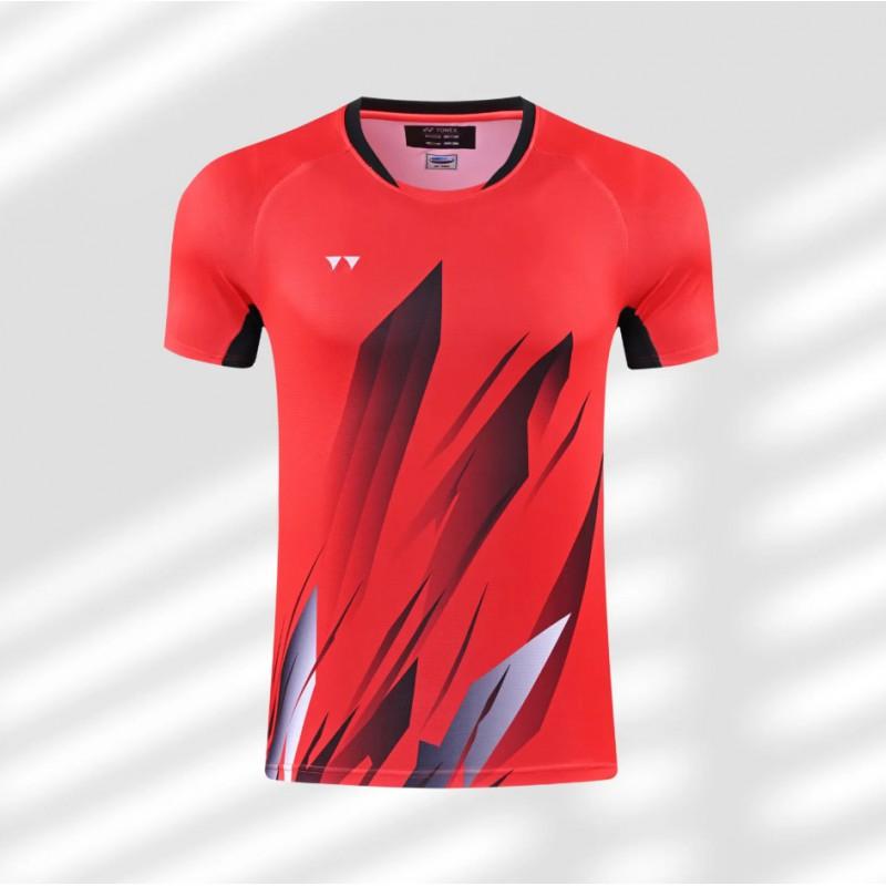 Quick-Dry Breathable Badminton T-Shirt Men Women Kids Sport Training Top Athletic Wear