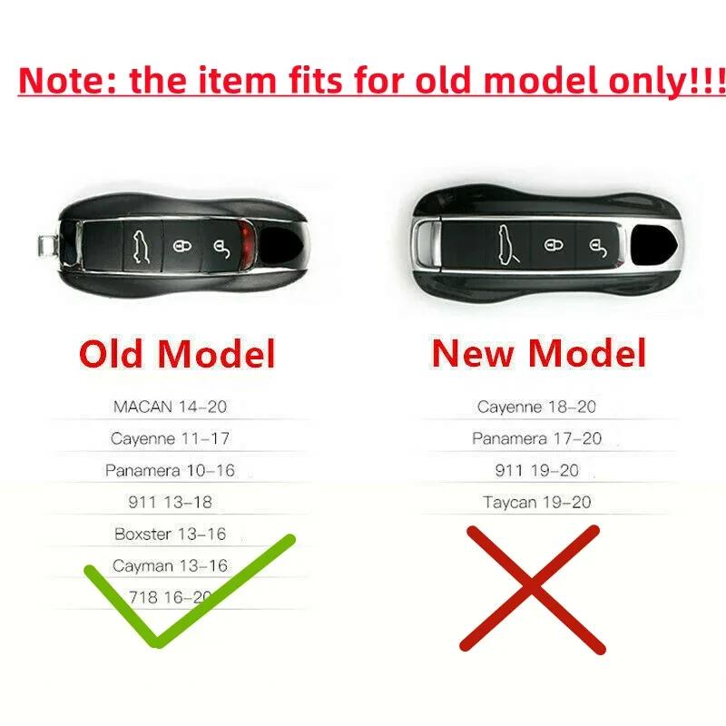 Leder Schlüsselanhänger Fernbedienung Schlüsselhülle Schlüsselabdeckung Schale Ersetzen Für Porsche Boxster Cayman 911 Panamera Cayenne Macan