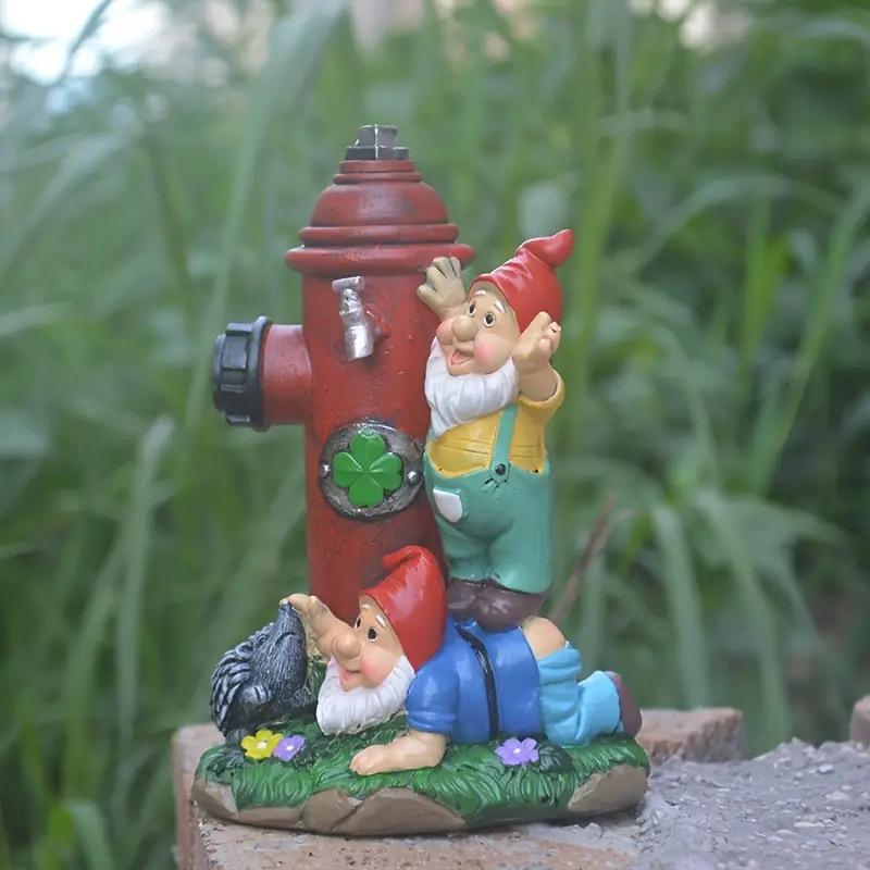 Крест Смола Мультяшный Пожарный Гидрант Старик Миниатюрное Украшение для Офиса