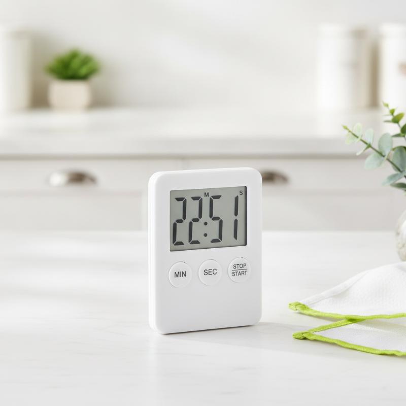 Magnetic Digital Kitchen Cooking Timer Multicolor Countdown Alarm Clock For Student Study Cooking Baking Time Management