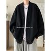 Men's Solid Color Casual Cardigan: Trendy, High-End, Loose-Fit Jacket for Spring and Autumn – Hot Selling!