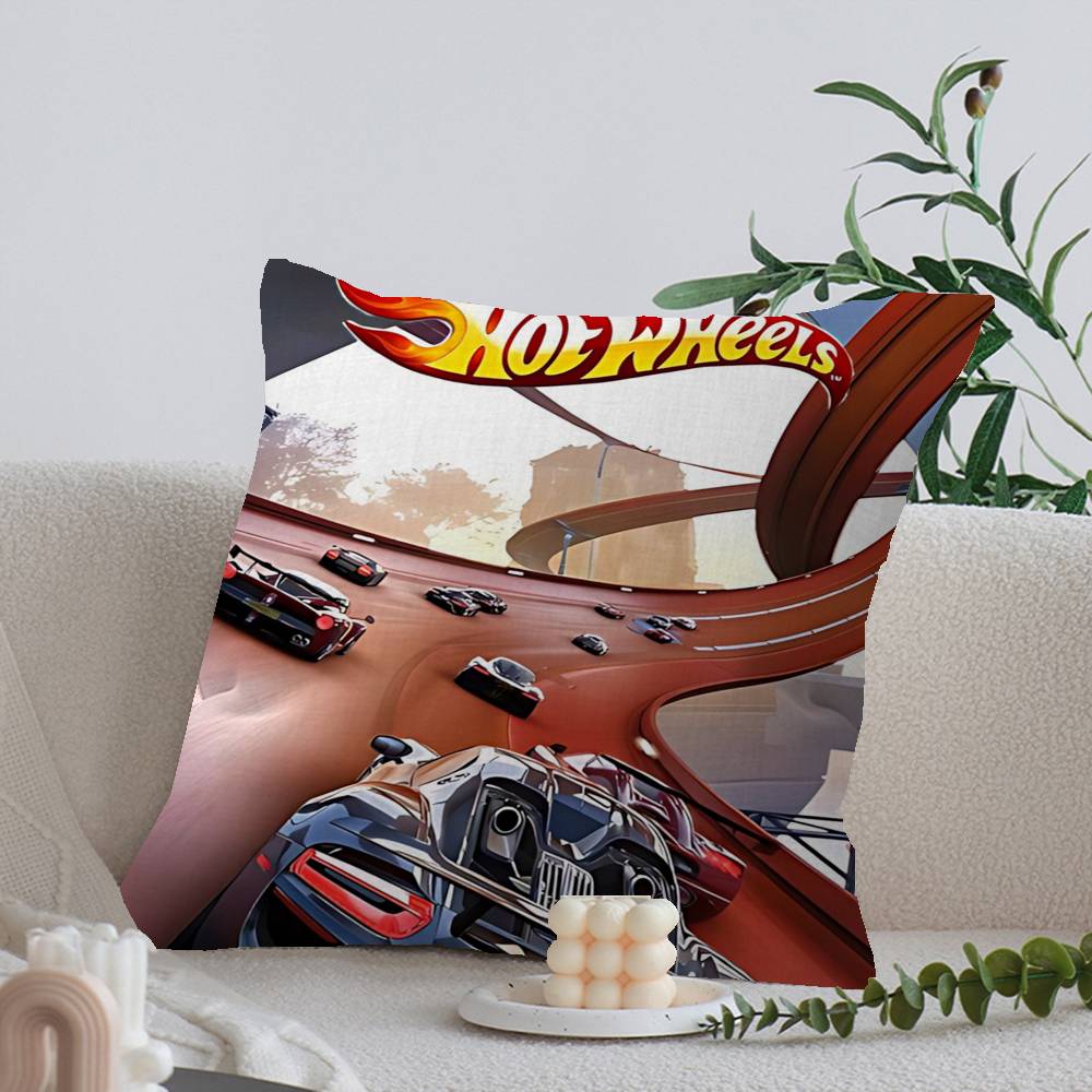 H-Hot Funny W-Wheels Pillow Cover Sofa Cushion Cover Home Room Decoration Children Gift