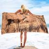 Beach Towel Antelope Print Microfiber Quick Dry Travel Towels Lightweight Compact Beach Accessories For Swimming,Camping,Holiday