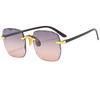 Frameless Cut Edge Sunglasses New Summer Sun Visors Women's Transparent Multi-color Lenses UV400 Women Sunglasses