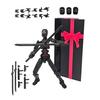 3D Printed Robot Action Figure with Accessories Movable Joints Demon