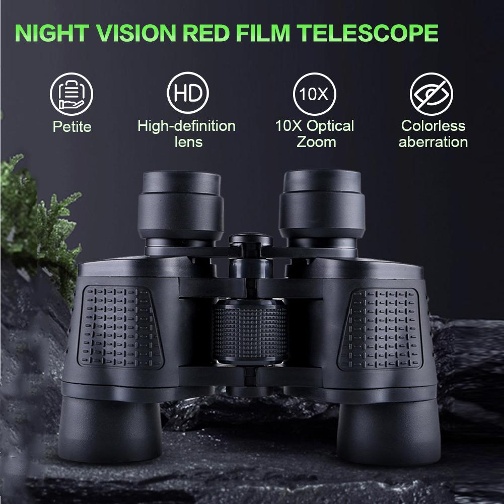 80x80 Outdoor Binoculars Lightweight Powerful Telescope Low Light Night Vision Telescope for Outdoor Sports Games and Concerts