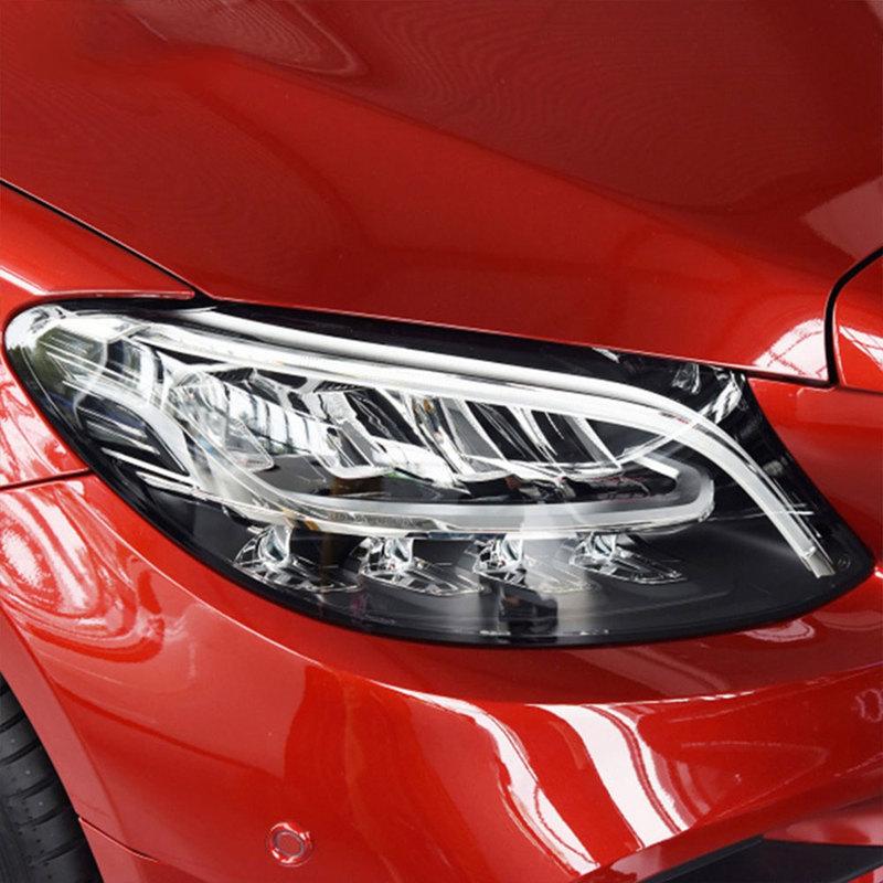 Car Headlight Tint Black Protective Film Protection Transparent TPU Sticker for Mercedes Benz C Class W204 W205 2011-On C63 AMG