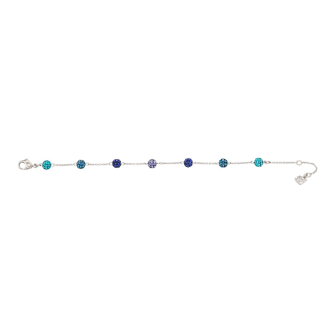 

Swarovski Blow Series Blue Gradient Bead Pop Multi Rhodium-Plated Bracelet Women bracelet Silver 5528200 Box (Random Color)