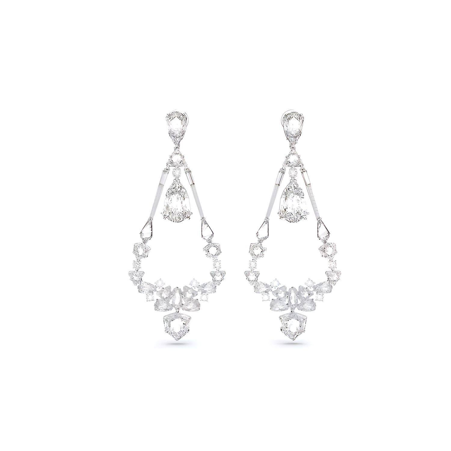 Swarovski Mesmera Mixed Cut Kristallohrringe Ohrringe Für Damen Silber 5665827 F, Silver
