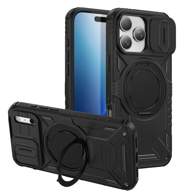 Sliding Camshield Magnetic Rotation Holder Phone Case