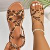 Fashion Summer Women Sandals Fashion Elegant Flat Sandals 2025 New Beach Shoes Women Lightweight Outdoor Sandals Sandalias De Mujer