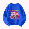 HUNTRX Devil Hunter Weihnachten Kinder Rundhals-Sweatshirt mit Rumi, Mira, Zoey Design für festlichen Spaß