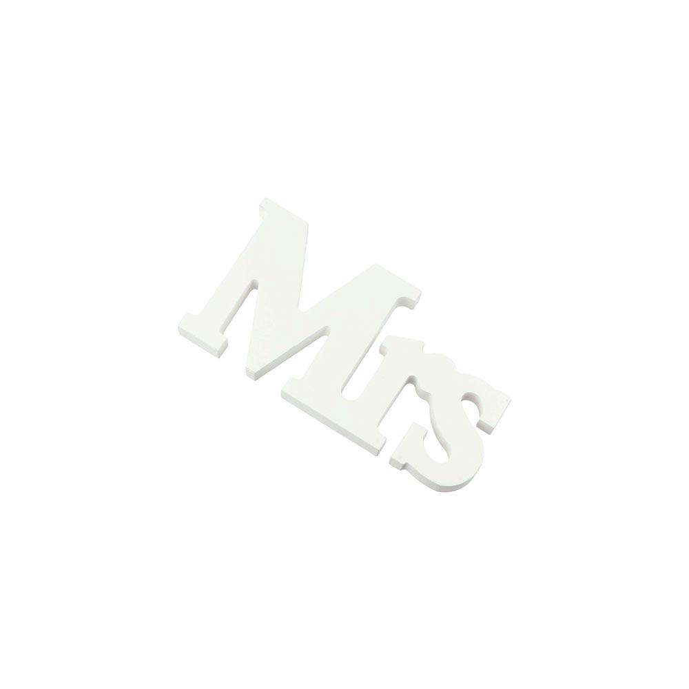 3 Stück/Set Weiße Tischdekorationen Schild Dekoration Requisiten Herr & Frau Holzornamente Verheiratete Party