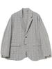 B:MING LIFE STORE by BEAMS Men's Check Soccer Jacket, Gray, M_92160085247