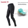 Sendike Spring And Summer Cycling Long Pants with Breathable Foam Seat Cushion, Men's Cycling Trousers , Black, Size L