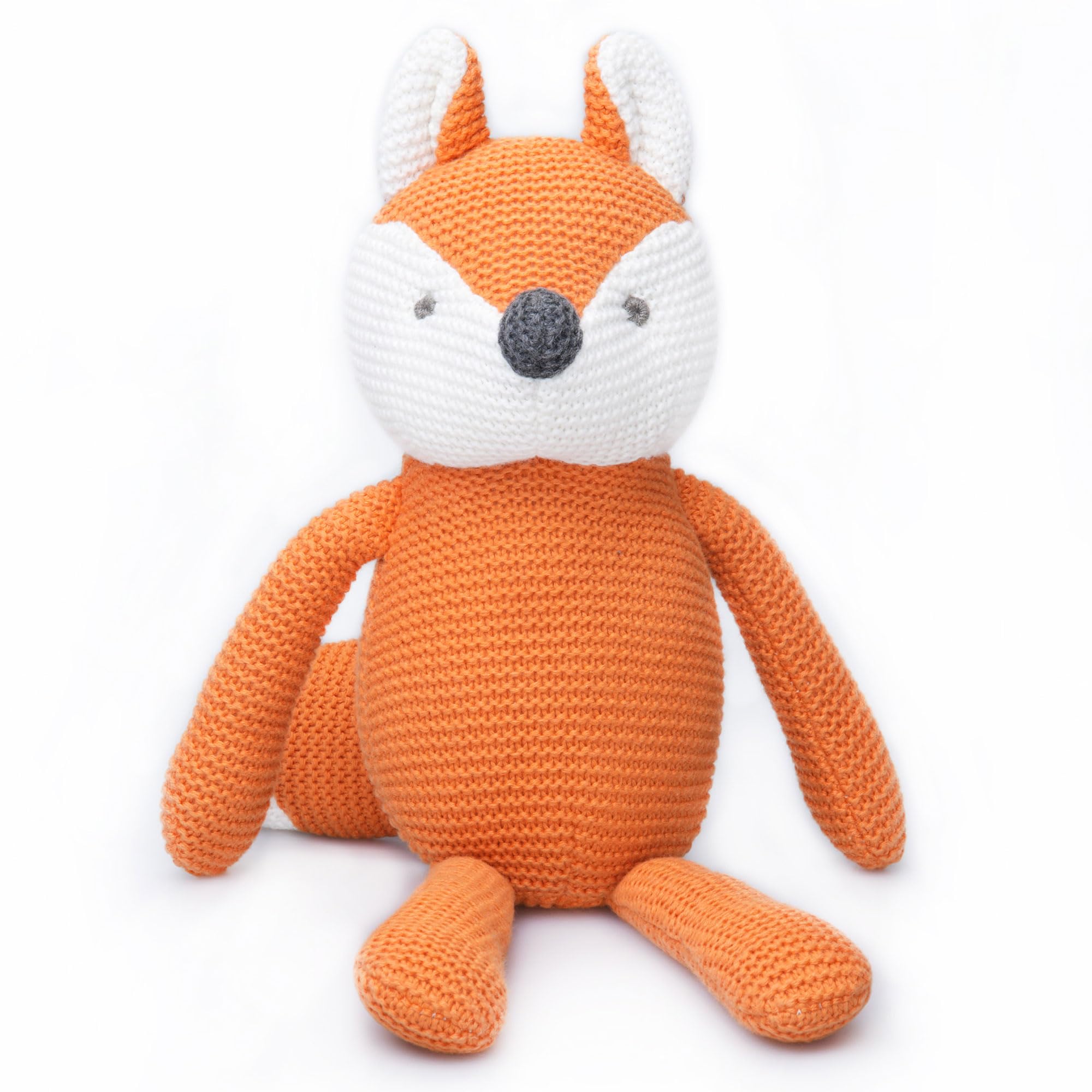 

FLUFFYFUN Органический хлопок Baby Fox плюшевая игрушка 18 см, (оранжевый)