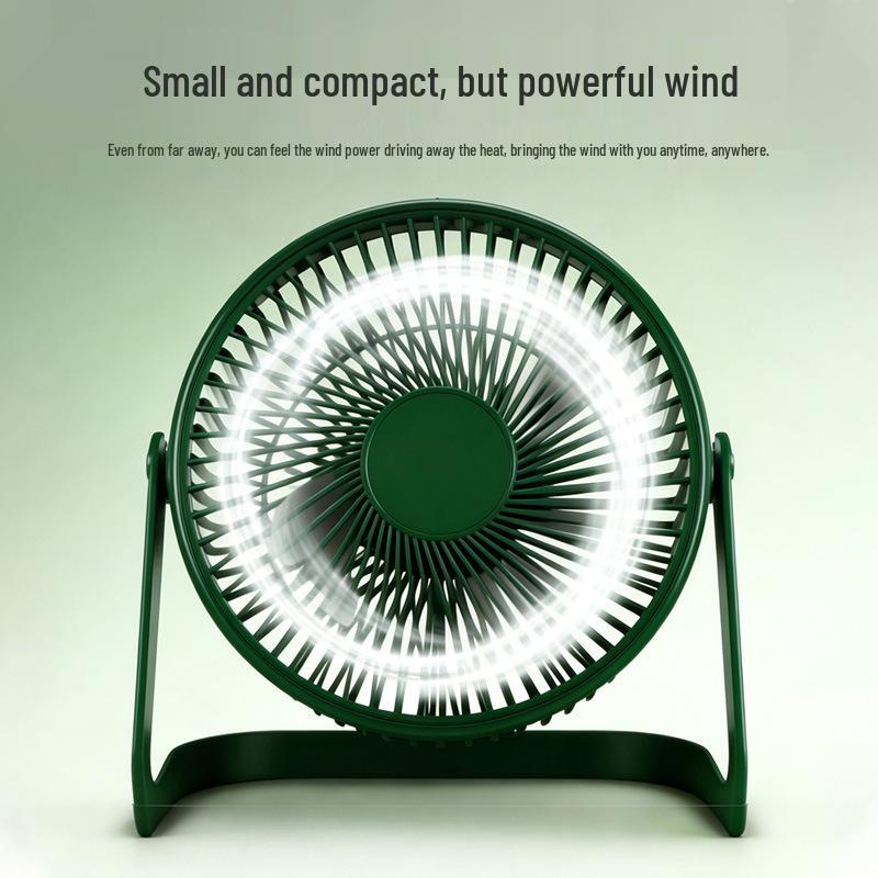 Portable USB Fan with Silent Operation, Long Battery Life, and Strong Wind for Desktop and Bedroom Use