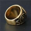 Drop Ship Size 8-13 Heavy All Seeing Eye Star Ring 316L Stainless Steel Mens Movie Style Cool Lord Eye Big Star Ring