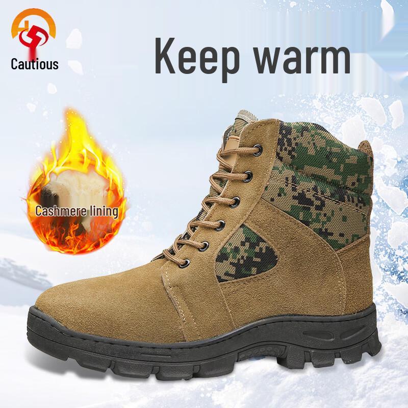 Men s Winter Sheepskin Leather Snow Boots 44